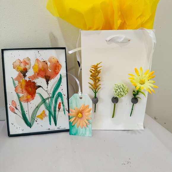 Hand Crafted Other - Framed watercolor gift set